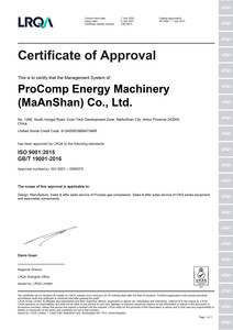LRQA Certificate